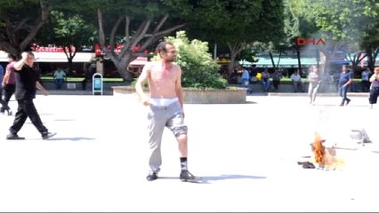 Adana'da Engelli Eylemciye Sert Müdahaleye Vatandaş Tepki Gösterdi!