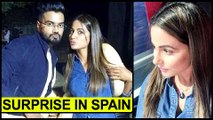Hina Khan's BOYFRIEND Surprises Her In Spain  Khatron Ke Khiladi