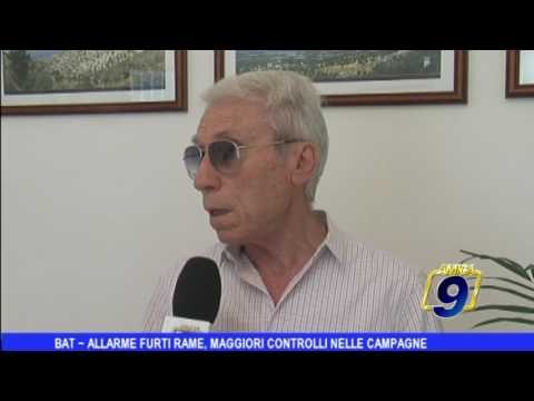 Bat | Allarme furti di rame, più controlli nelle campagne