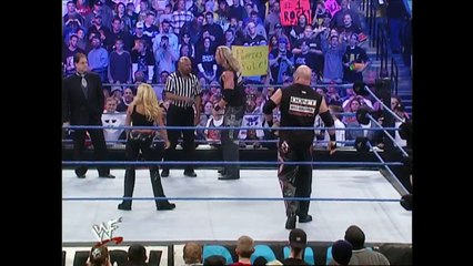 Test and Albert (w/ Trish Stratus) vs. Crash and Hardcore Holly (w/ Molly Holly)