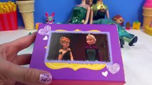 Queen Elsa Princess Anna Playdoh DohdsaVinci DIY Disney Frozen Sticker Box Toy Play Doh Vinci Fun Cr