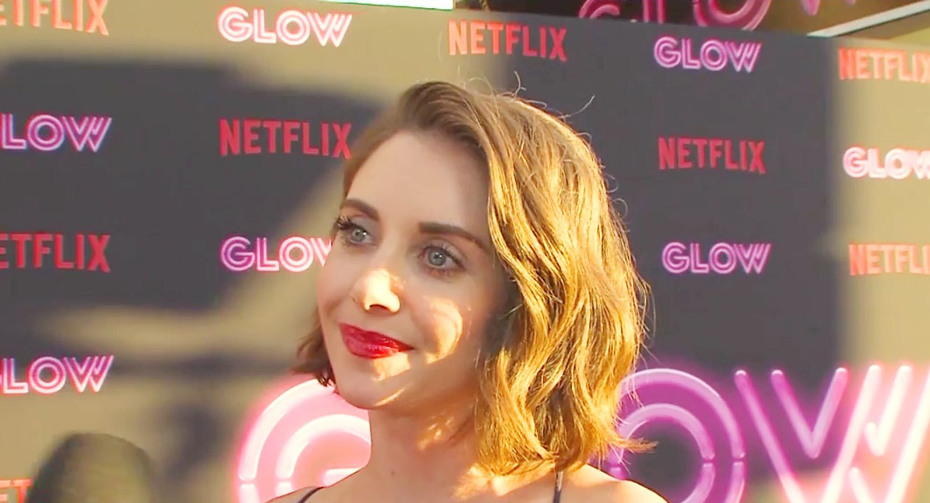 'GLOW': Alison Brie Weighs The Pros & Cons Of The '80s Perm & Leotard