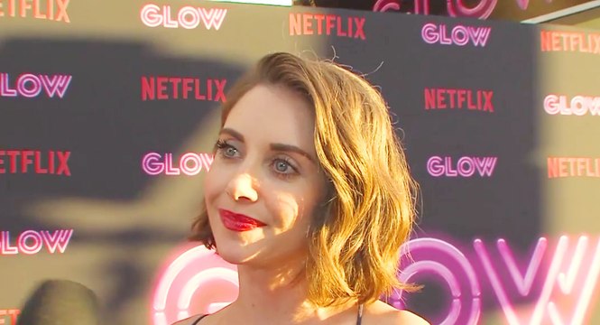 'GLOW': Alison Brie Weighs The Pros & Cons Of The '80s Perm & Leotard