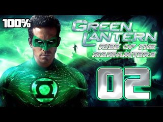 Green Lantern: Rise of the Manhunters Walkthrough Part 2 (PS3, X360, Wii) 100% Mission 2