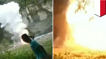 Cops cause massive fireworks explosion that damages 56 homes