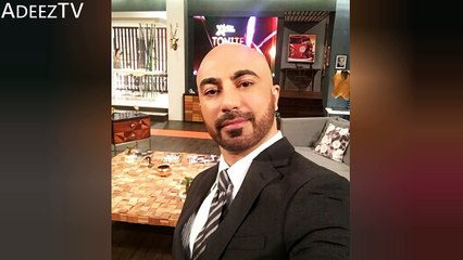 Newly engaged couple Aiman Khan and Muneeb Butt in Tonite With HSY Show