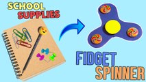 3 Minute Crafts / How to make DIY Fidget Spinner out of School Supplies / Crafts fof Kids at home