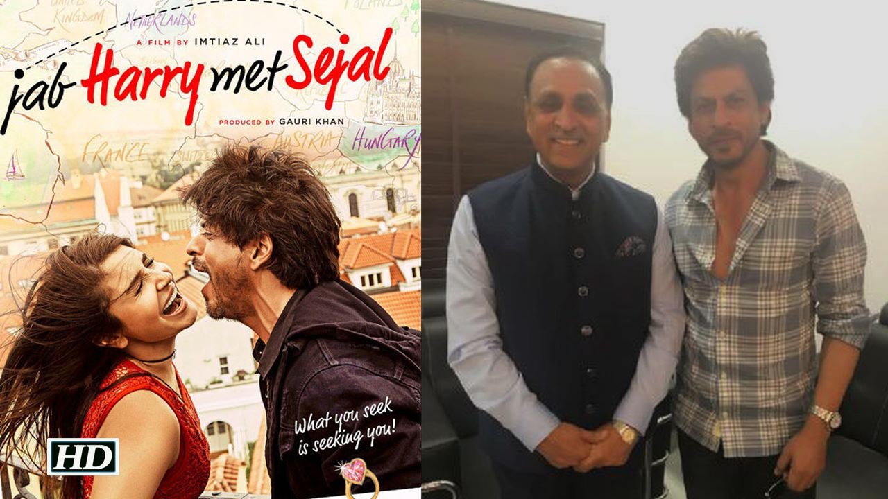 SRK promotes 'Jab harry...' in Gujarat, meets Gujarat CM