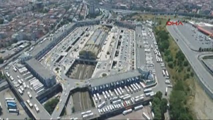 Havadan Görüntülerle Otogarda Bayram Hareketliliği