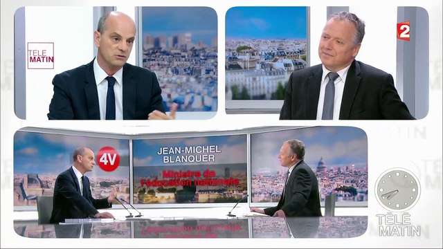 Les 4 Vérités - Avec la réforme du CP, on s'attaque à la racine des grandes inégalités en France , affirme Jean-Michel Blanquer