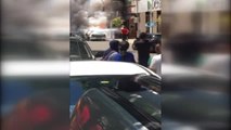 Otomobil Alev Topuna Döndü...lpg'li Otomobil Patlamadan Söndürüldü
