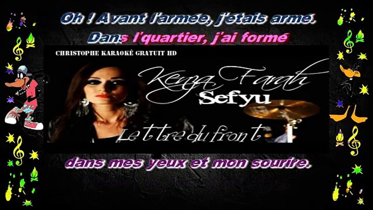 Kenza Farah feat Sefyu - Lettre du front KARAOKE / INSTRUMENTAL