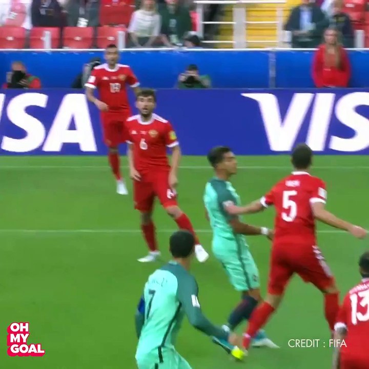 Cristiano Ronaldo's amazing goal to put European champions on brink of Confederations Cup semi-final ⚽️