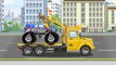 The Tow Truck's Car Service: Real Emergency Vehicles | Truck and cars cartoons for kids