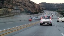 Road Rage entre un motard et un automobiliste (Santa Clarita)