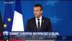 "L'Europe est notre meilleure protection face aux défis mondiaux", affirme Macron