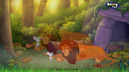 The Lion and the Mouse | शेर और चूहा | HD Tales of Panchatantra in Hindi | Moral Stories F