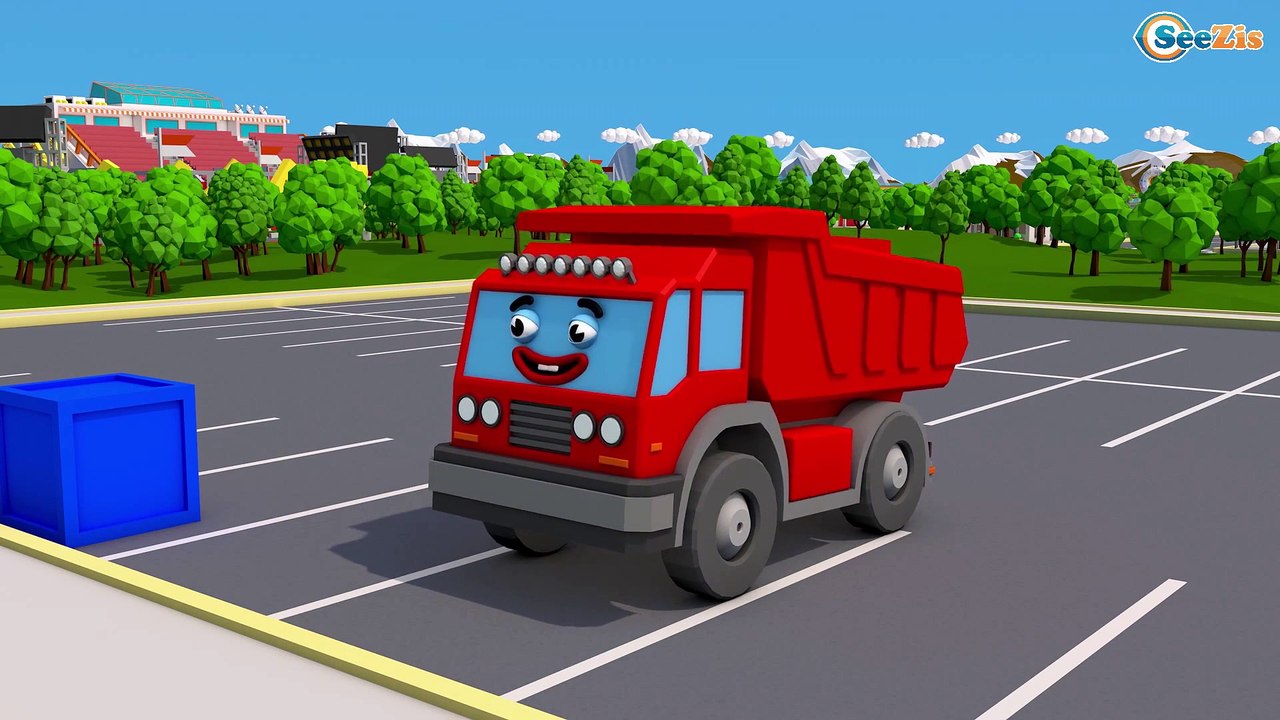 TRUCK COLORS for Children - Learning Educational Video | Learn Vechicles Kids | Nursery Rhymes