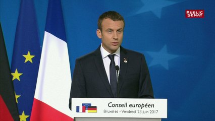 Conseil européen: « l'Europe est notre meilleure protection » affirme Emmanuel Macron