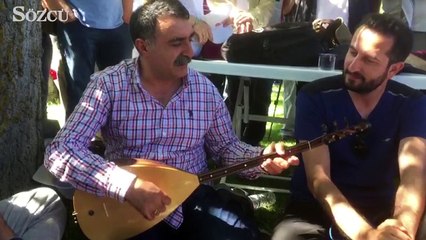 Mola arasında saz ziyafeti