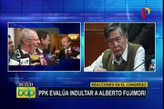 Reacciones en el Congreso sobre el anuncio del indulto a Fujimori
