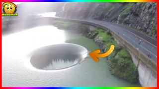 Il filme un trou énorme dans un lac grâce à son drone !