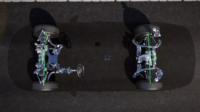 Audi A8 Dynamic all-wheel steering Animation