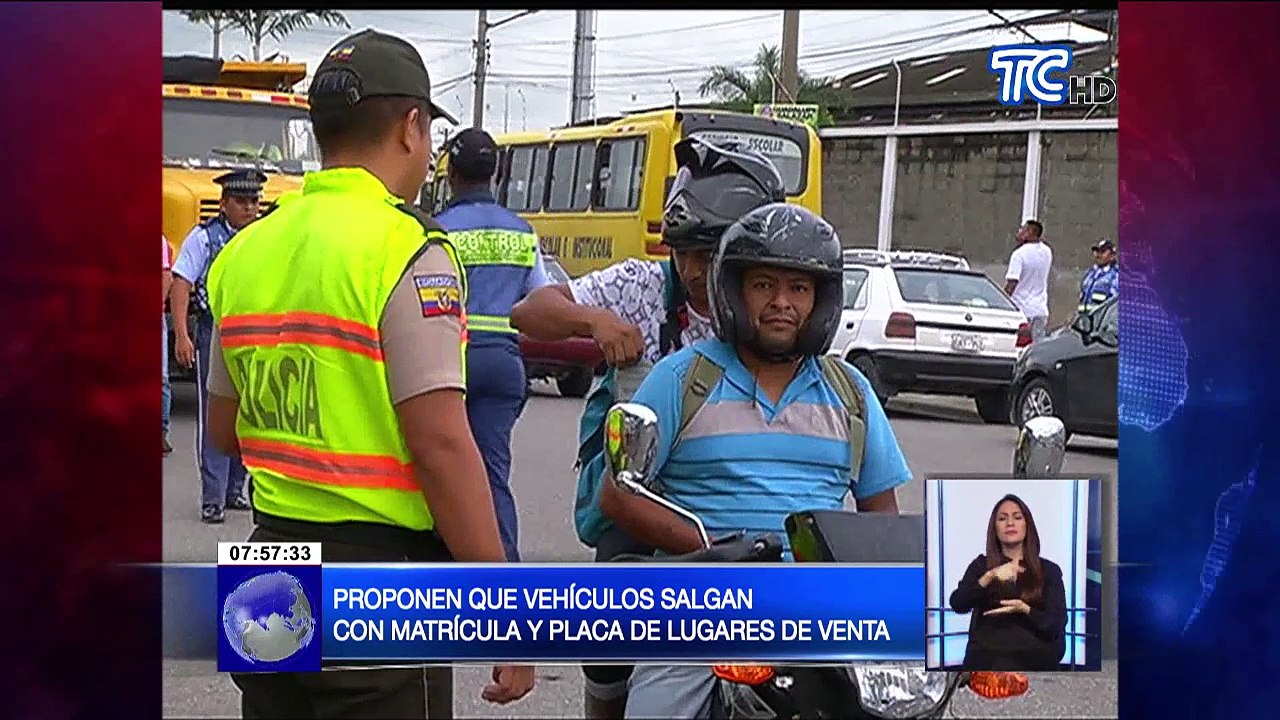 Proponen que vehículos salgan con matrícula y placa de lugares de venta