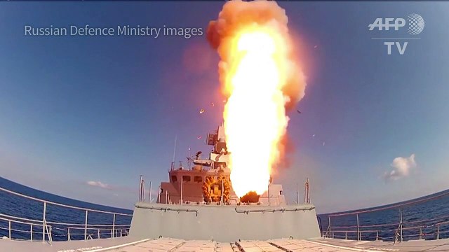 Russian warships fire missiles at IS in Syria: Russian govt
