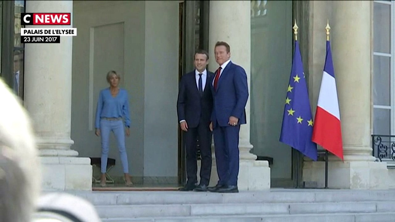 Arnold Schwarzenegger à l'Elysée
