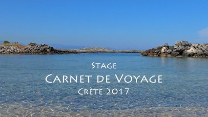 Stage de dessin carnet de voyage en Crète 2017