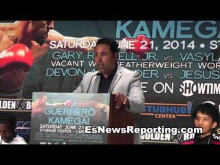 oscar de la hoya at guerrero press conference EsNews boxing