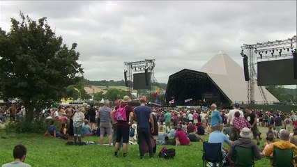 Glastonbury Festival holds minute's silence for UK tragedies