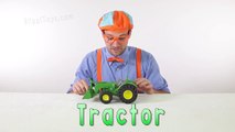 Tractor toy fd toys and animals for children _ Blippi Toys