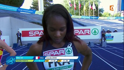 Carole Zahi remporte sa série et se qualifie en finale du 100m des Championnats d'Europe d'athlétisme par équipes