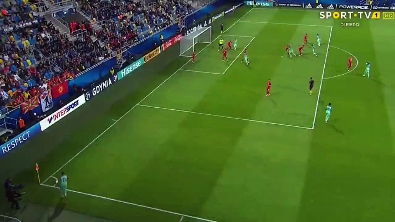 0-1 Edgar Ié Goal HD - Macedonia U21 vs Portugal U21 23.06.2017 - Euro U21 HD