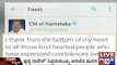 CM Siddaramaiah Tweets Thanks To Well Wishers For The Support During His Tough Times