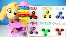Paw Patrol Classroom Learning Colors with ICE CREAM, Fidget SPINNERS and Hatchimals | Elli