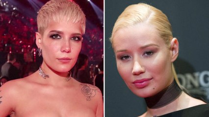 Halsey Calls Iggy Azalea a 'F--king Moron' | Billboard News