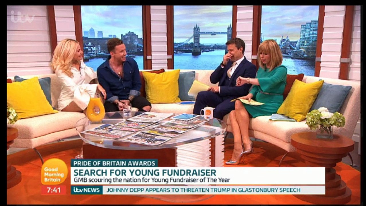 Danny Jones and Pixie Lott GMB