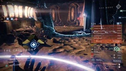 This dude shot through the rock twice