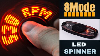 COOLEST FIDGET SPINNER COUNTS SPINS | MUST BUY | LED | 8 MODES
