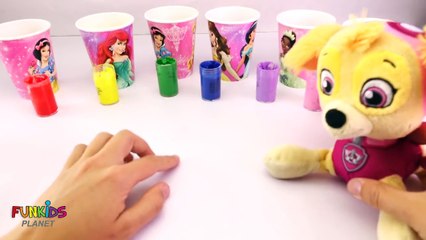 Learning Colors for Kids: Painting Flashing Finger Family Rhymes Paw Patrol Puppets Googly