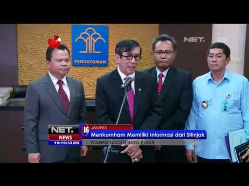 Menkumham Memiliki Informasi dari Sitinjak Terkait Cerita Freddy Budiman  - NET16