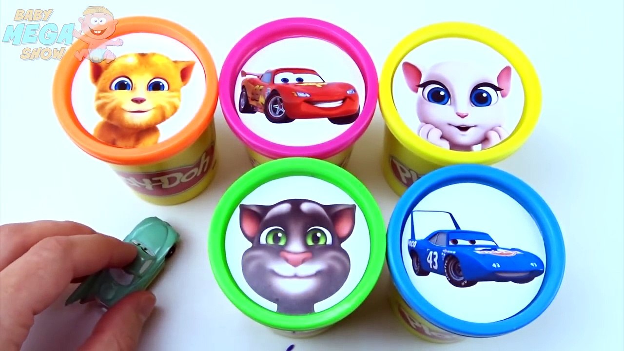 Des voitures argile les couleurs tasses Apprendre jouer arc en ciel Parlant à M jouets Doh surprise 2 collection mcquee