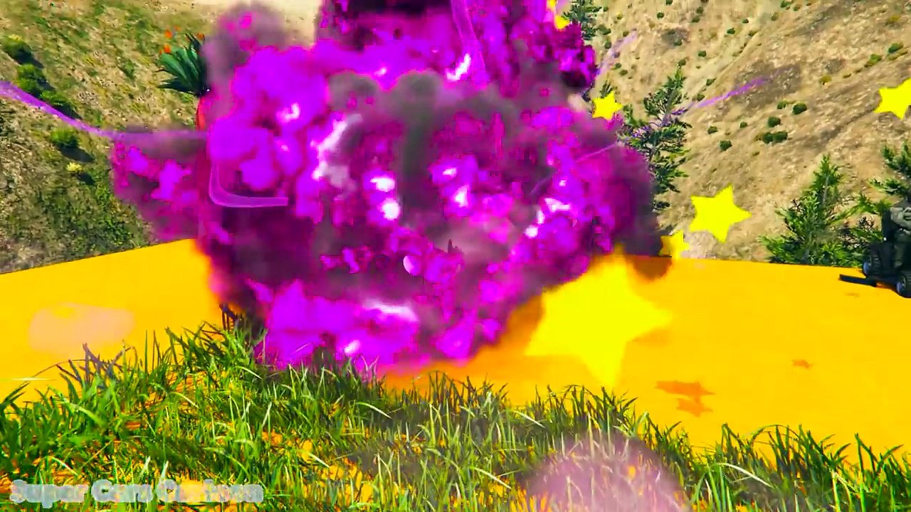 LEARN COLOR LAWN MOWERS + TRACTOR w/ Superheroe...