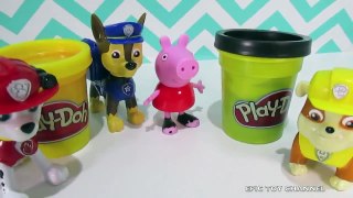 PAW PATROL Nickelodeon How To Video Play Doh Hamburgers with Peppa Pig by EpicToyChannel