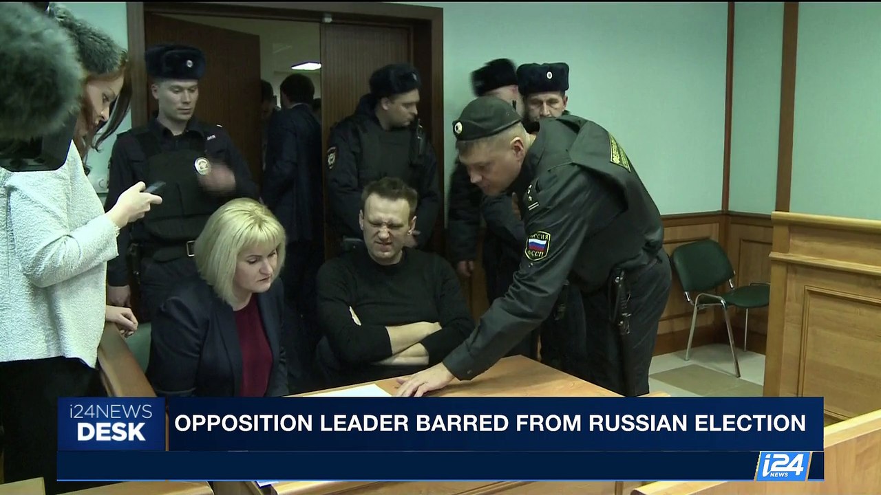 i24NEWS DESK | Opposition leader barred from russian election | Friday, June 23rd 2017