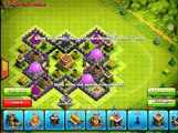 Base de choc efficace hybride butin grabuge mortiers de de protège pièges Clans th8 4 2017 clas