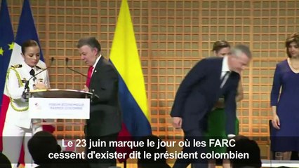 "Aujourd'hui, les FARC cessent d'exister" (président colombien)